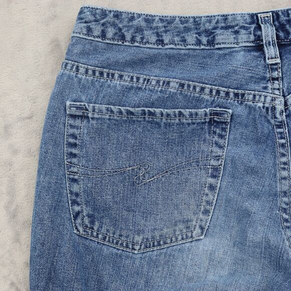 Silver Jeans Pants Womens 29 Blue Bootcut Mid Rise Button Zip Casual Denim - Picture 16 of 16